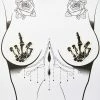 Neva Nude Glitter Skeleton Fingers Pasties