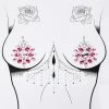 Neva Nude Red Iridescent Crystal Pasties