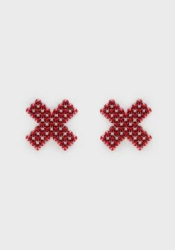 Neva Nude Red SubZero Stud X Pasties