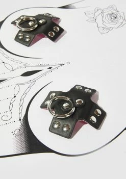 Neva Nude Pierced N' Punked Cross Pasties