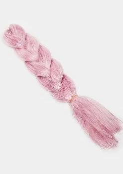 Neva Nude Light Pink Jumbo Braid With Tinsel Hair Extensions