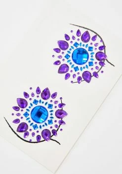 Neva Nude Pasties & Tatts Blue Violet Crystal Pasties