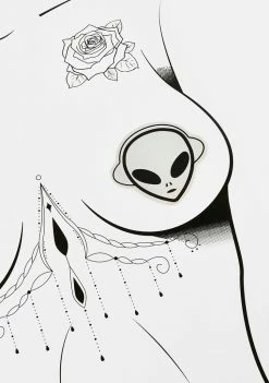 Neva Nude Holographic Alien Pasties