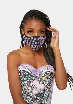 Neva Nude Face Masks Darth Sparklious Chunky Jewel Face Mask