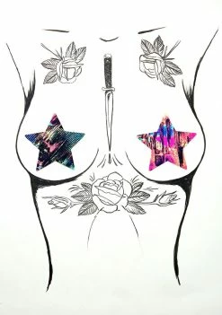 Neva Nude Naughty Knix Blacklight Set