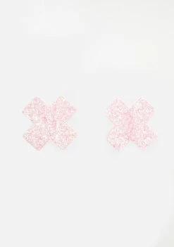 Neva Nude Pink Super Sparkle Cross Pasties