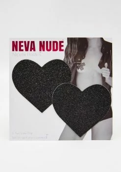 Neva Nude Pasties & Tatts Heart Glitter Pasties