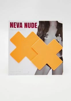 Neva Nude Orange Cross Pasties