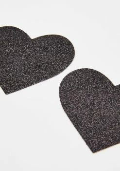 Neva Nude Pasties & Tatts Heart Glitter Pasties
