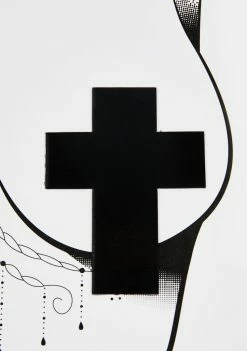 Neva Nude Wet Vinyl Cross Pasties