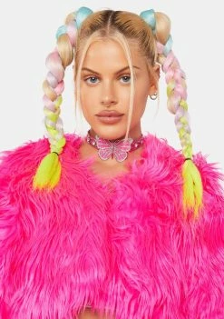 Neva Nude Multicolor Glow In The Dark Braid