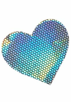 Neva Nude Holographic Heart Pasties Pasties & Tatts