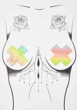 Neva Nude Laffie Taffie Cross Pasties