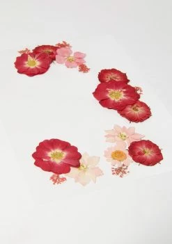 Neva Nude Red Pink Flowers Face Stickers