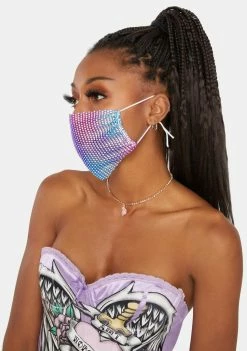 Neva Nude Face Masks Electrik Chapel Mesh Jewel Face Mask