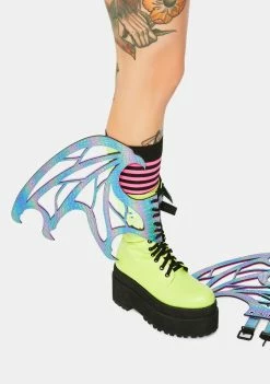 Neva Nude Drogon Iridescent Flame Shoe Wingz