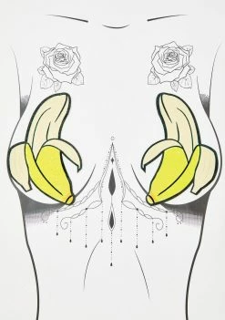 Neva Nude Peeled Banana Glitter Pasties