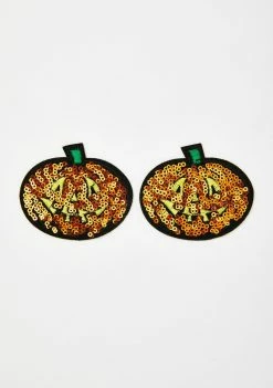 Neva Nude Sequin Pumpkin Pasties