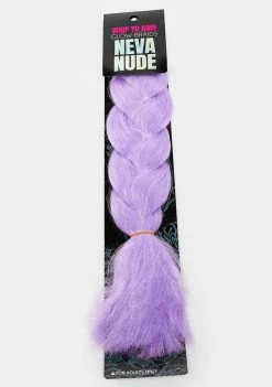 Neva Nude Hair Extensions Pastel Purple Glow In The Dark Braid