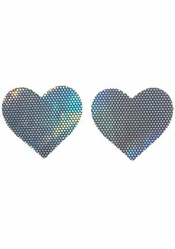 Neva Nude Holographic Heart Pasties Pasties & Tatts