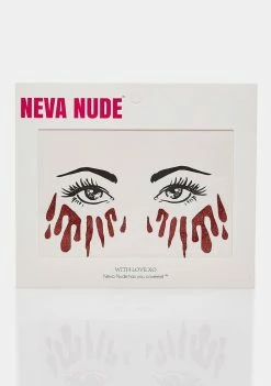 Neva Nude Bloody Awesome Glitter Tears Face Sticker Individuals