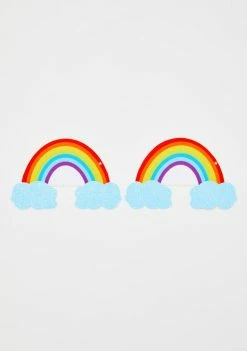 Neva Nude Pasties & Tatts Rainbow Glitter Cloud Pasties