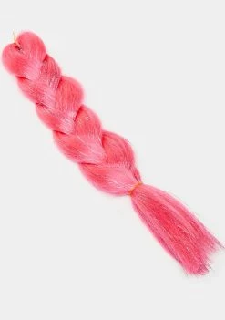 Neva Nude Hot Pink Jumbo Braid With Tinsel