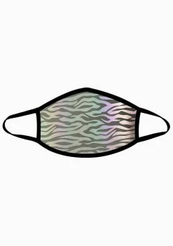 Neva Nude Zombie Zebra Reflective Face Mask