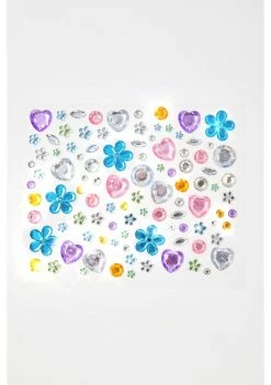 Neva Nude Colorful Floral Face Gems Face & Body