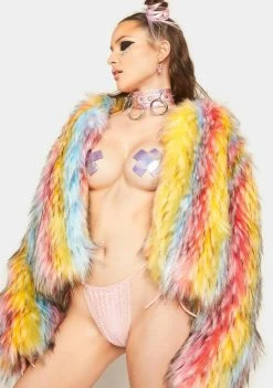 Neva Nude Pasties & Tatts Lustful Lilac Holographic X Factor Pasties