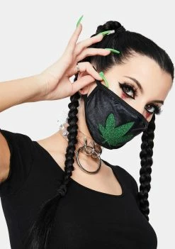 Neva Nude Weed Leaf Face Mask