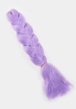 Neva Nude Hair Extensions Pastel Purple Glow In The Dark Braid