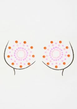 Neva Nude Crystal Beamz UV Reactive Pasties Pasties & Tatts