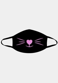Neva Nude Face Masks Neon UV Pink Meow-Za Face Mask