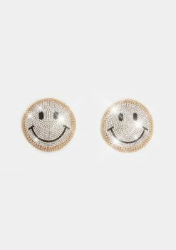 Neva Nude Smiley Face Reusable Rhinestone Pasties Pasties & Tatts