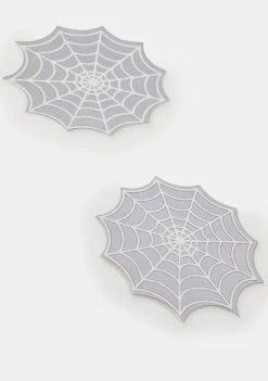 Neva Nude Reflective Spider Web Pasties