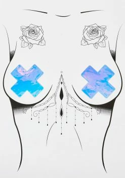 Neva Nude Leeloo 2.0 Clear Iridescent X Factor Pasties