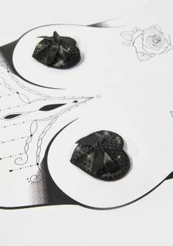 Neva Nude Wicked Saintz Crystal Heart Pasties