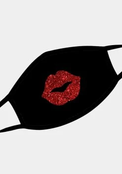 Neva Nude Pucker Up Red Glitter Face Mask Face Masks