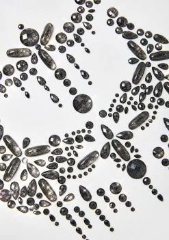 Neva Nude Face & Body Black Crystal Body Gems Set