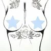 Neva Nude Reflective Star Pasties