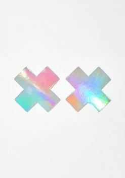 Neva Nude Care Bear Stare Holographic Pasties