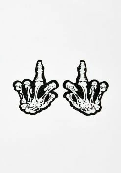 Neva Nude FU Skeleton Glitter Pasties