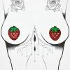 Neva Nude Pasties & Tatts Strawberry Nifty Nipztix Pasties