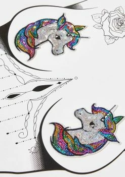 Neva Nude Sequin Unicorn Nifty Nipztix Pasties