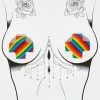 Neva Nude Roy G Biv Rainbow Reusable Silicone Pasties