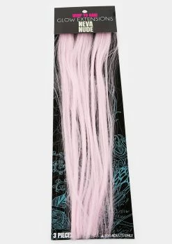 Neva Nude Light Pink Glow In The Dark Extensions 3-Pack