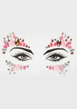 Neva Nude Face & Body Venus Pink Blacklight Crystal Face Gems