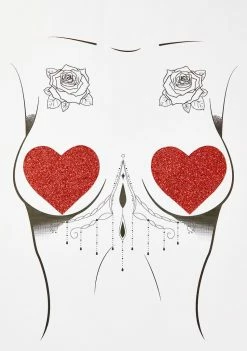 Neva Nude Pasties & Tatts Ravish Me Glitter Pasties