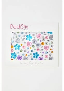 Neva Nude Colorful Floral Face Gems Face & Body